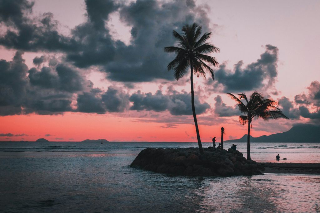 Sonnenuntergang in Guadeloupe